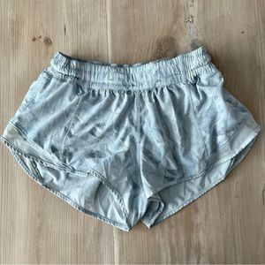 White Lululemon Hotty Hot shorts
